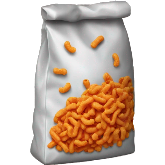 Bag of crunch Cheetos emoji