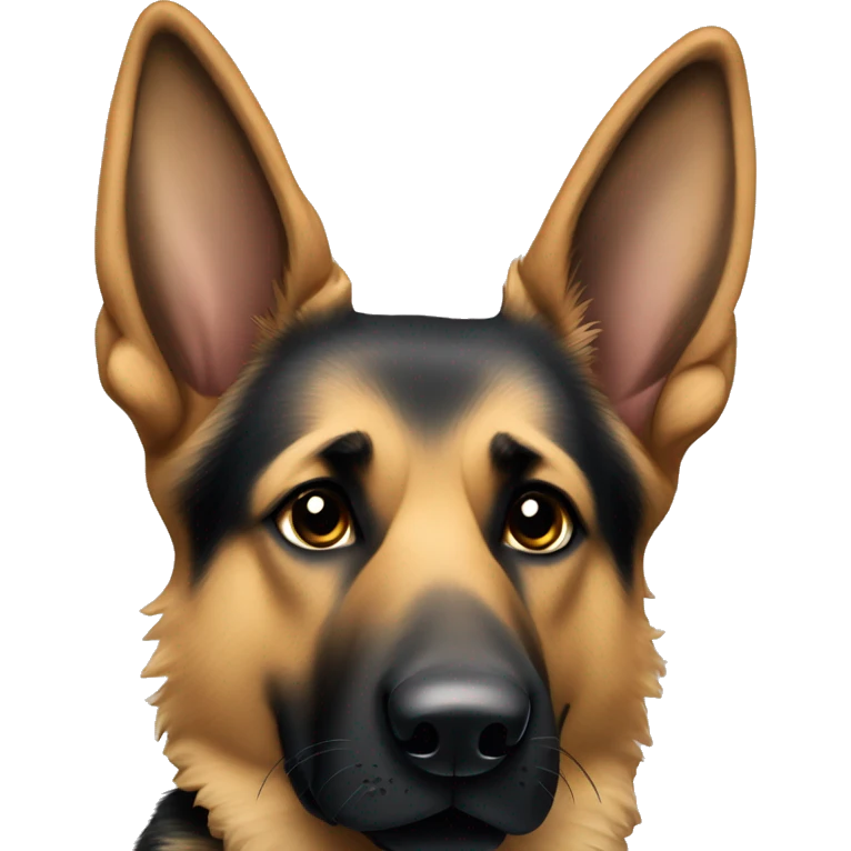german shepherd that doesn’t have pointy ears emoji