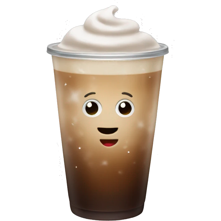 Christmas iced coffee  emoji