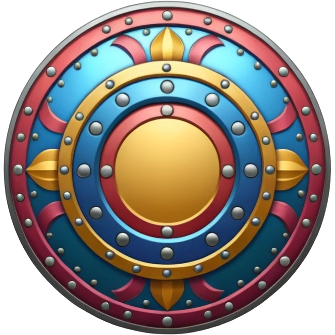 Yuvarlak Renkli Kalkan emoji