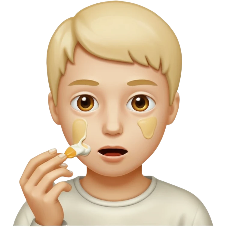 eating glue emoji