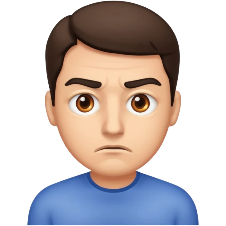 Annoyed guy eye twitch  emoji