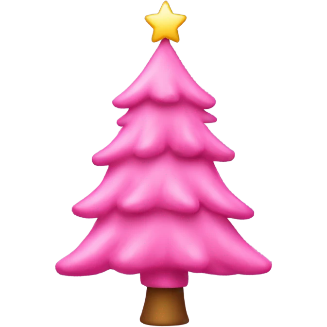 pink christmas tree emoji