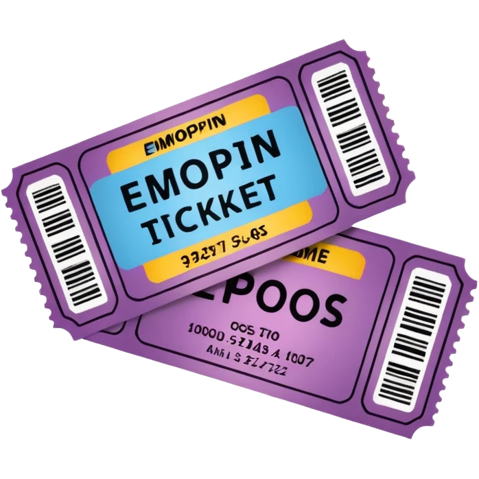 1 movie ticket emoji