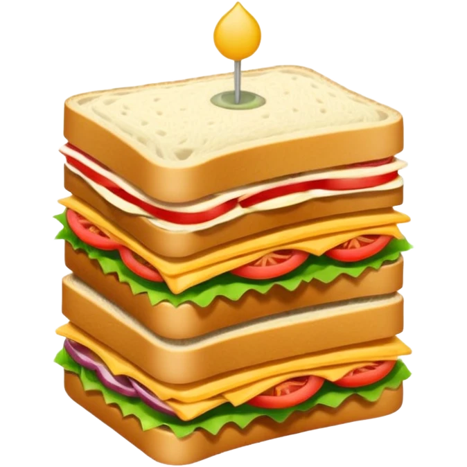 a tall stack of sandwich emoji