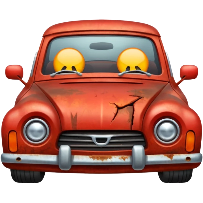 a angry car emoji