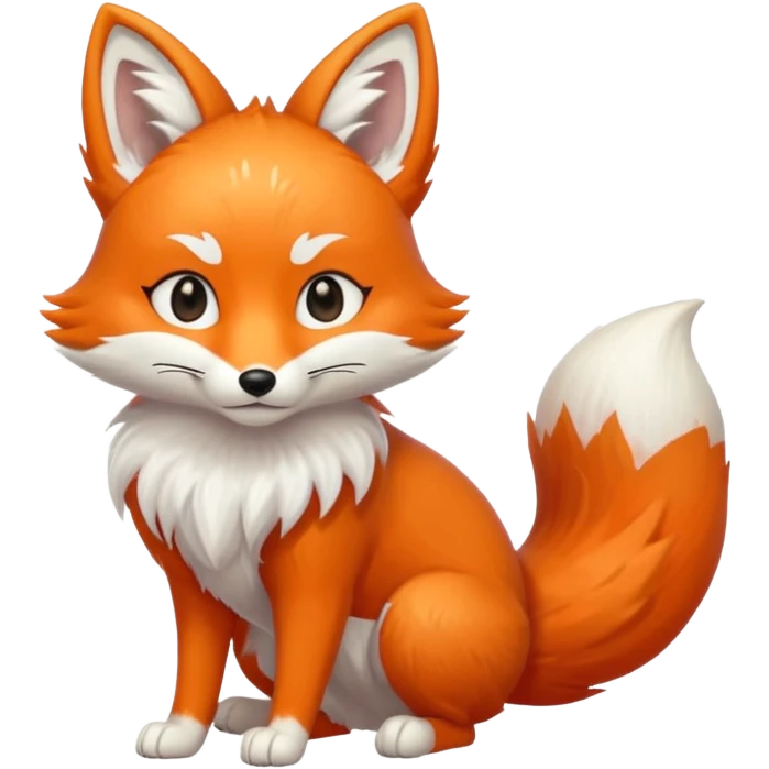 Make a kitsune fox emoji