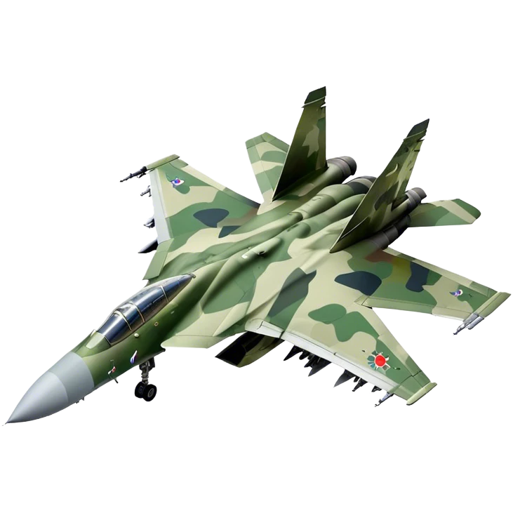 SU-35 Jet - Sukhoi (Model Year: 2020) (Iconic colour: Camouflage green) emoji