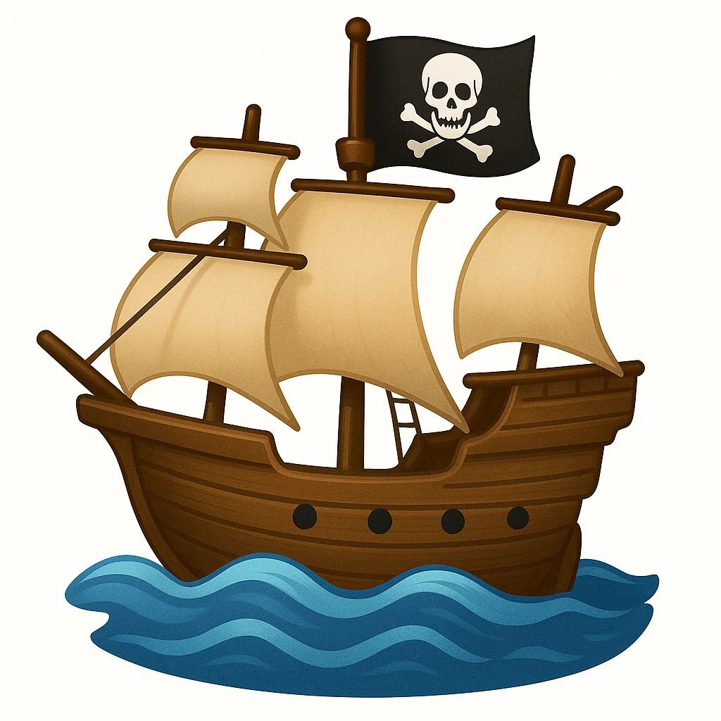 pirate ship emoji