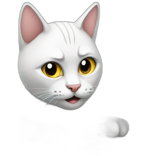 Cat with laptop hacking emoji