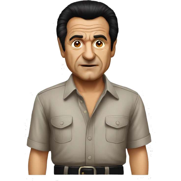 joe pesci black hair wearing shirt emoji