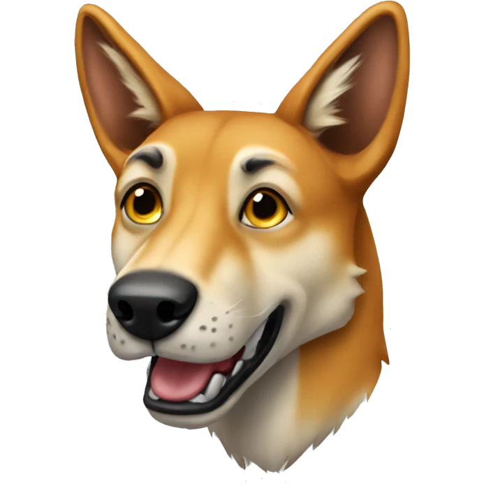 Anthropomorphic dingo emoji