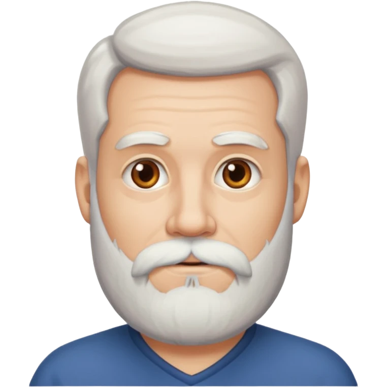i want with white beard emoji