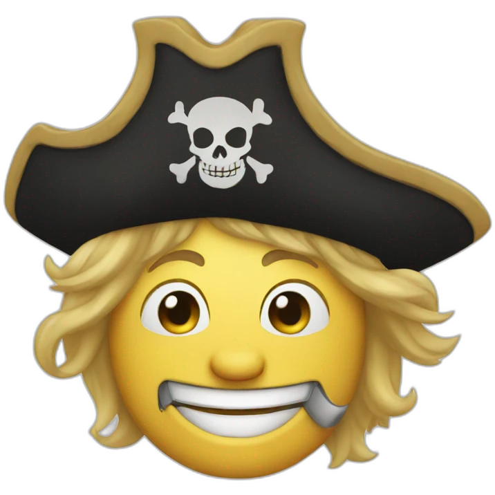 happy pirate emoji