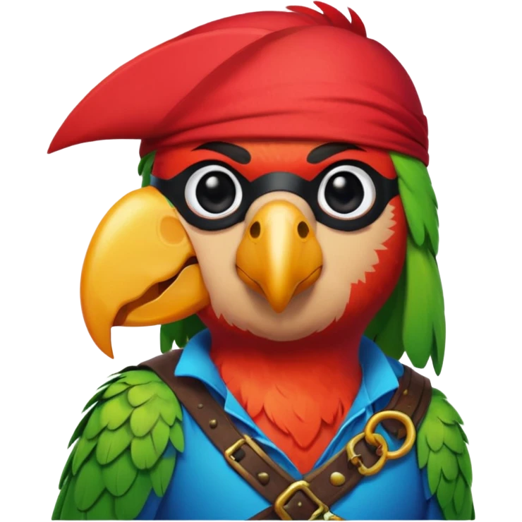 pirate and parrot emoji