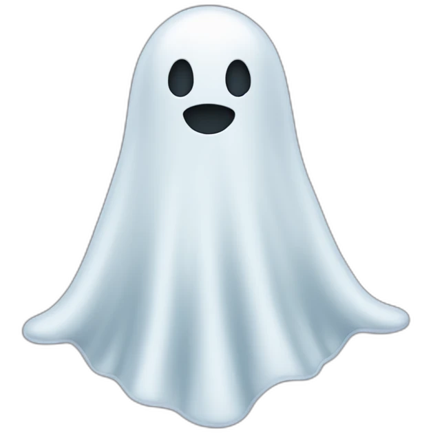 Snapchat ghost with the hands emoji