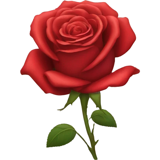 red rose emoji