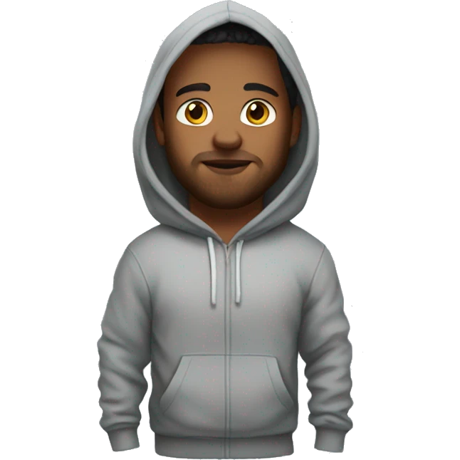 Stafford wearing a hoodie emoji