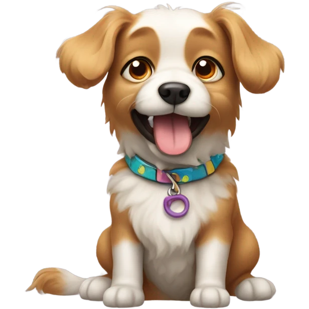 A cute dog emoji