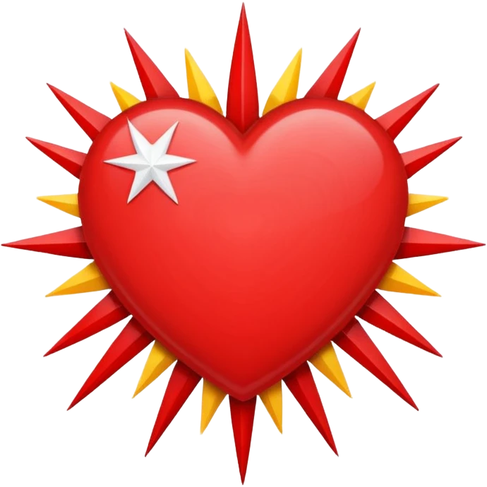 heart with a starburst pattern emoji