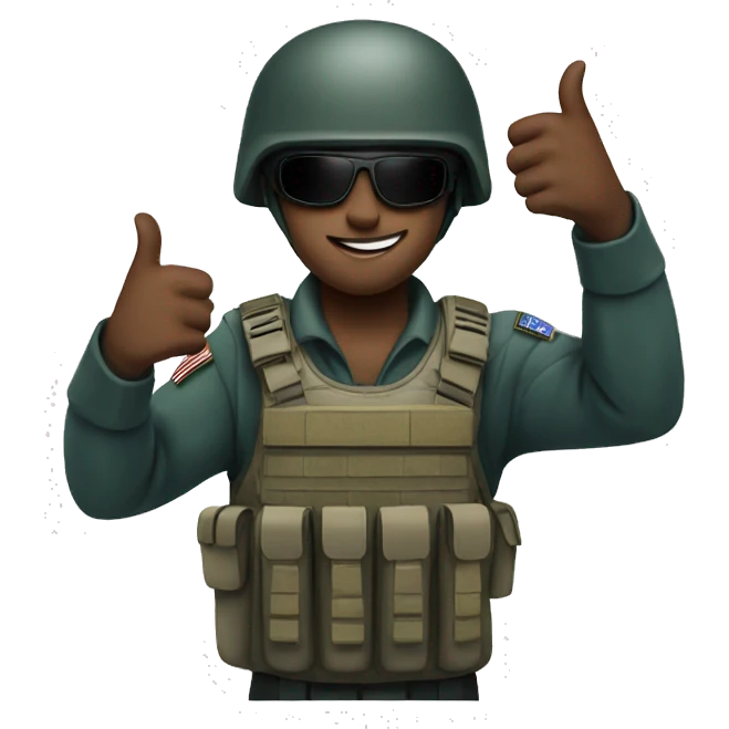 special forces thumbs up emoji