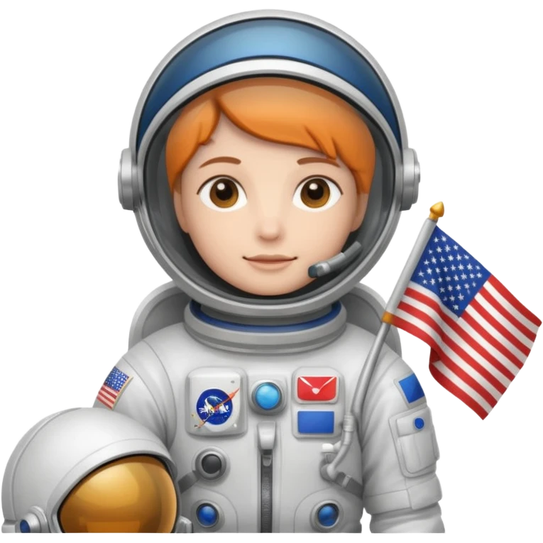 astronaut with flag emoji