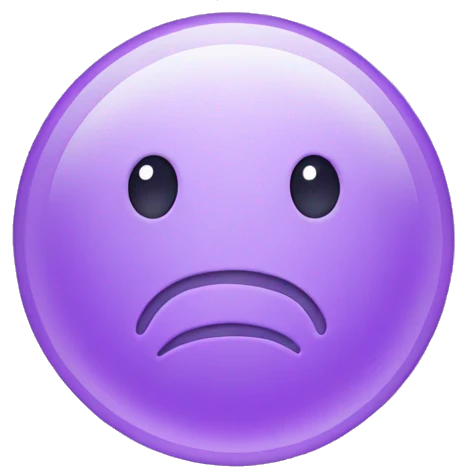 Purple bubble emoji