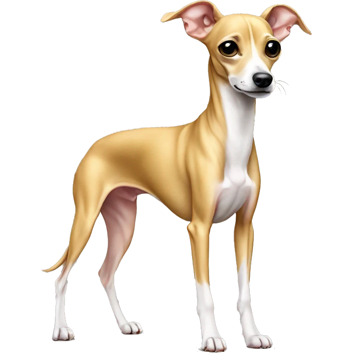 full body all golden italian greyhound chihuahua emoji