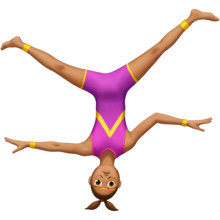 Acrobat – Slim performer mid-flip or balancing on rope emoji