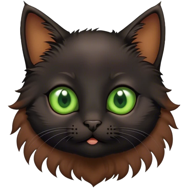 Black kitten with poo emoji