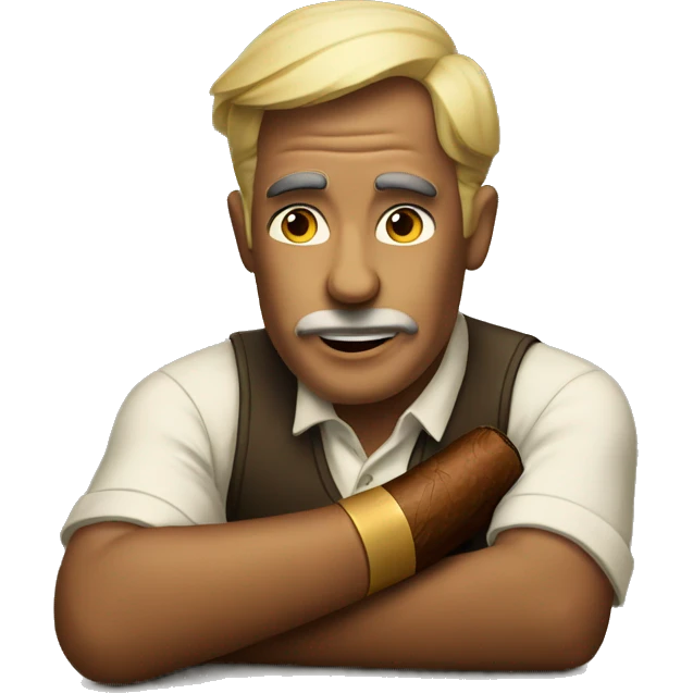 A cigar emoji