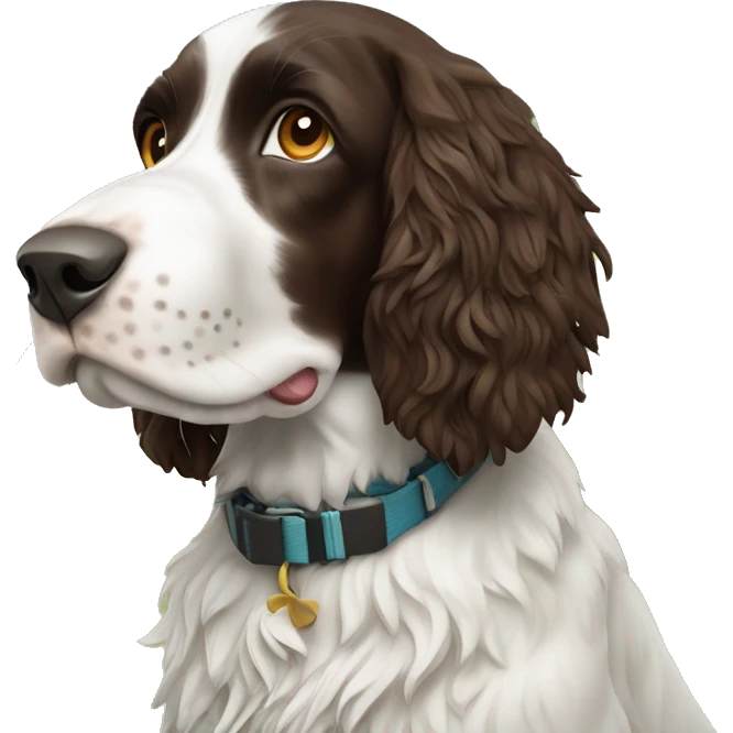 Springer Spaniel on an island emoji