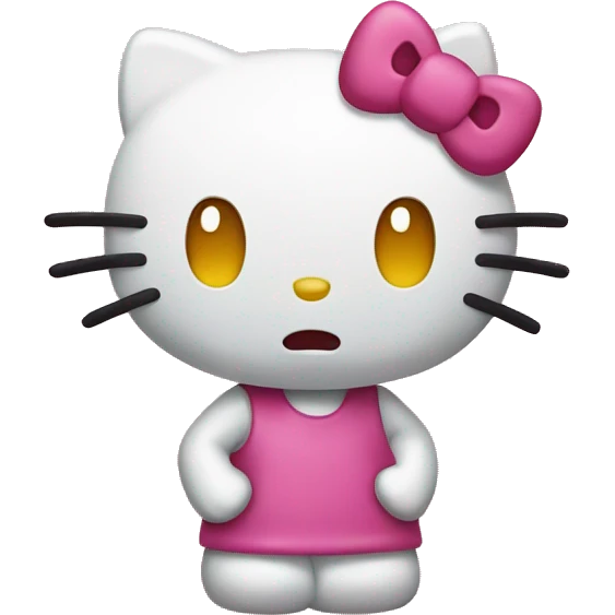 hello kitty mad emoji