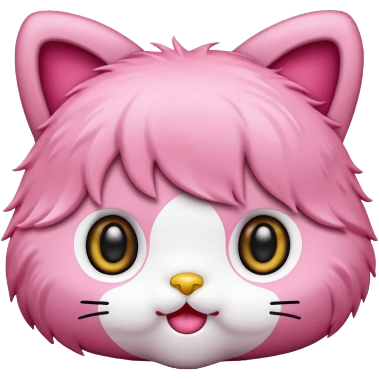 Fait un emoji comme hello kitty à la perfection en rose stp emoji
