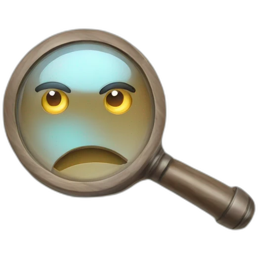 magnifying glass emoji