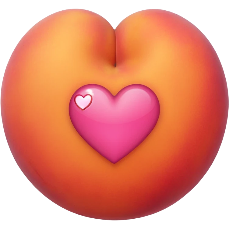 Peach sending love emoji