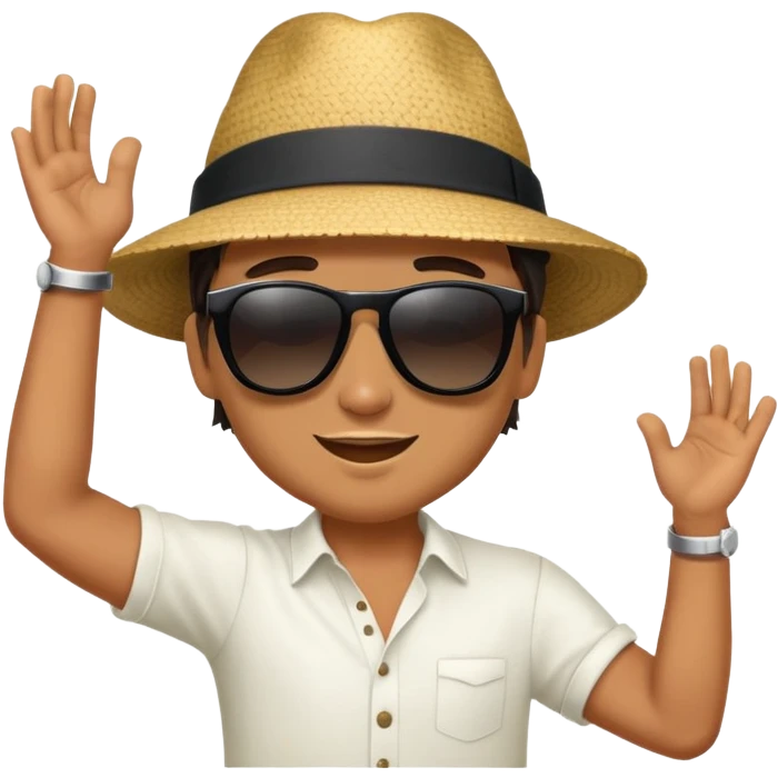 Man walking and dancing emoji