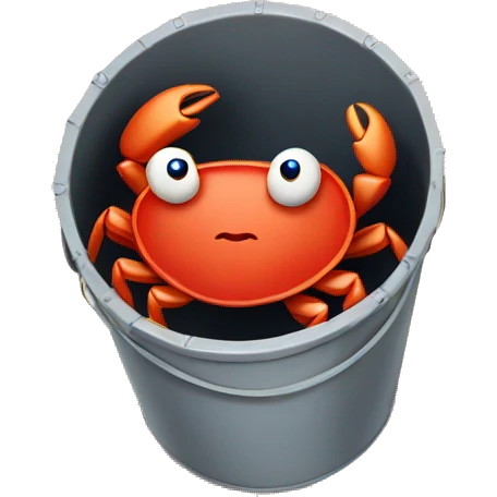 Crabs in a bucket emoji