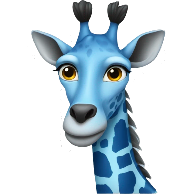Blue girafe emoji