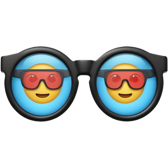 3D glasses emoji