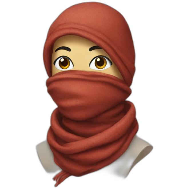 scarf mask emoji