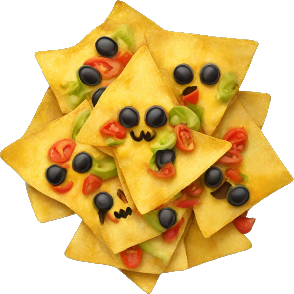 A plate of nachos emoji