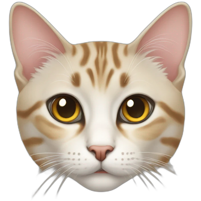 Tabby-point Thai cat emoji