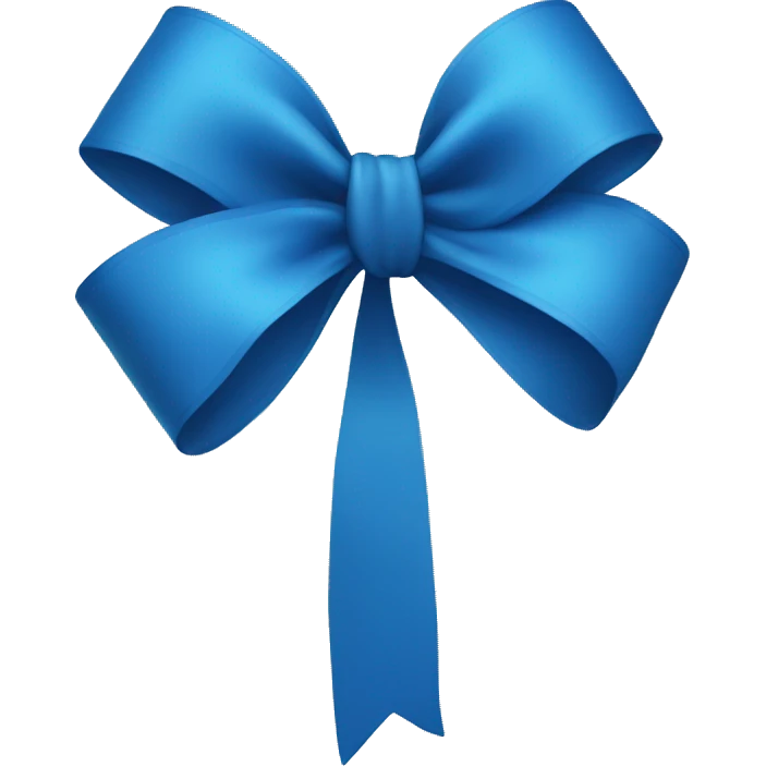 Blue bow  emoji