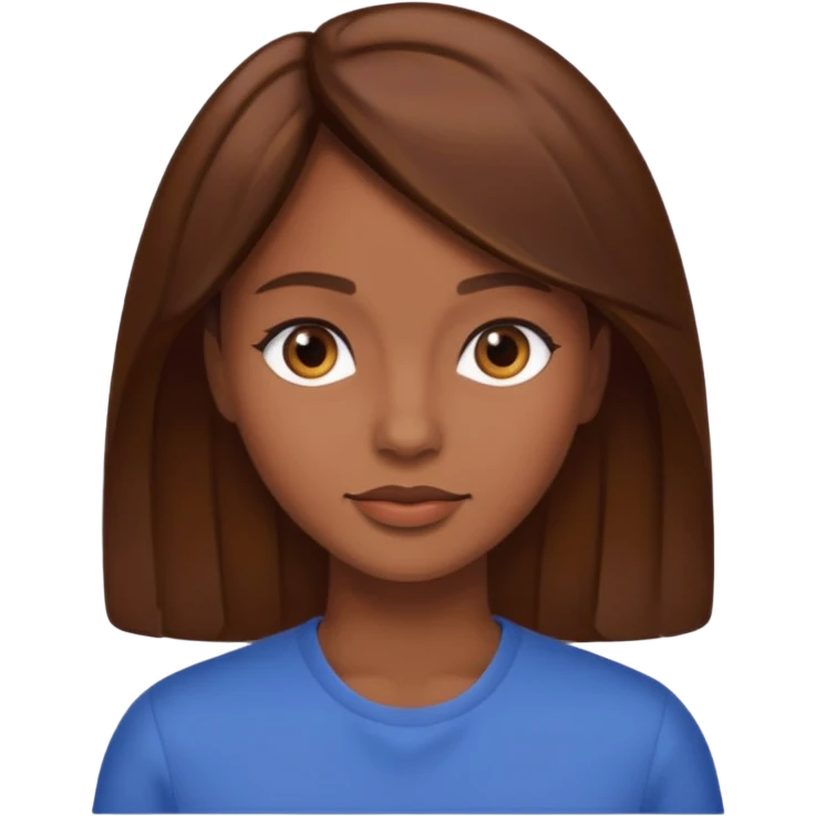 cabeza chica morena  emoji