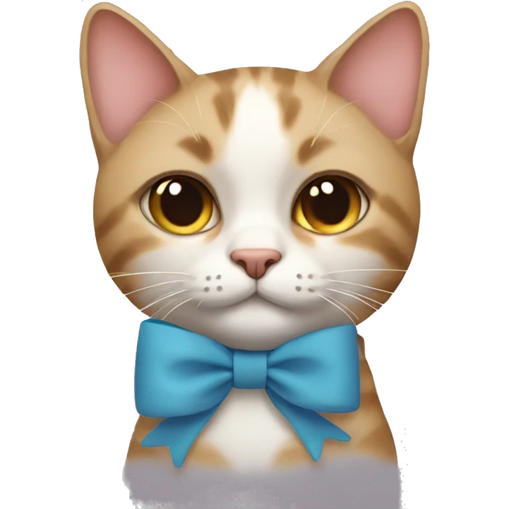 cat with a bow  emoji
