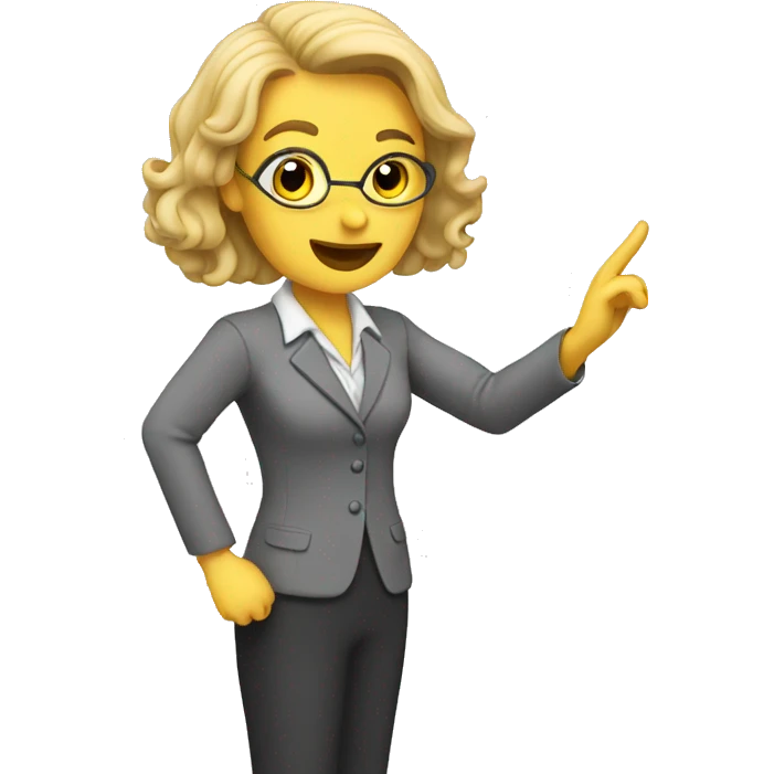 a teacher teaching in a class emoji
