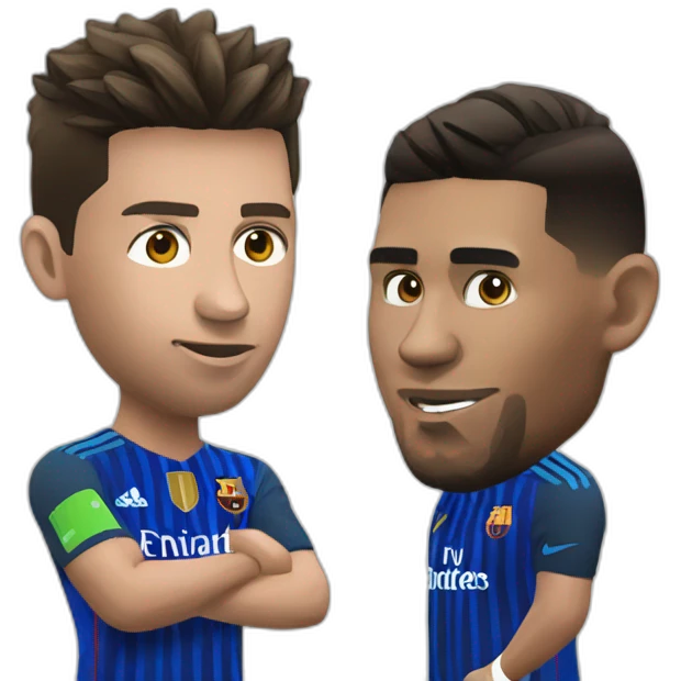 ronaldo vs messi emoji