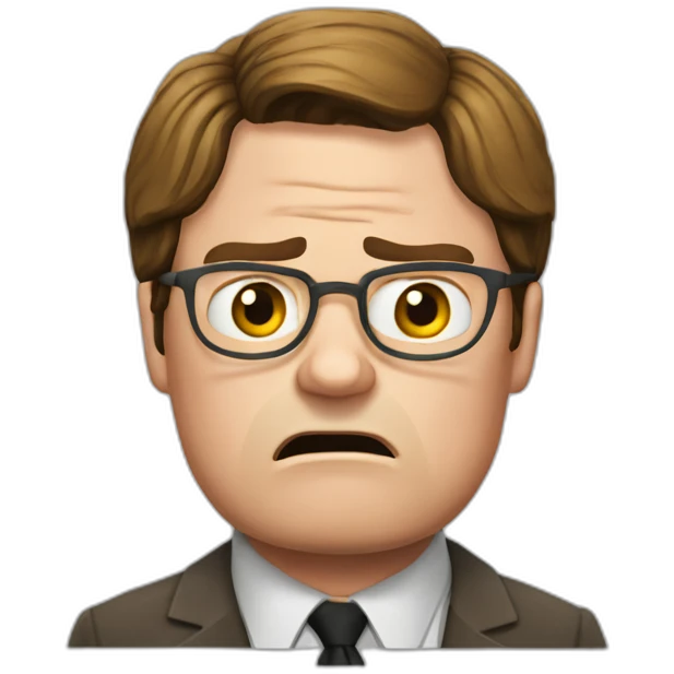 dwight schrute angry emoji