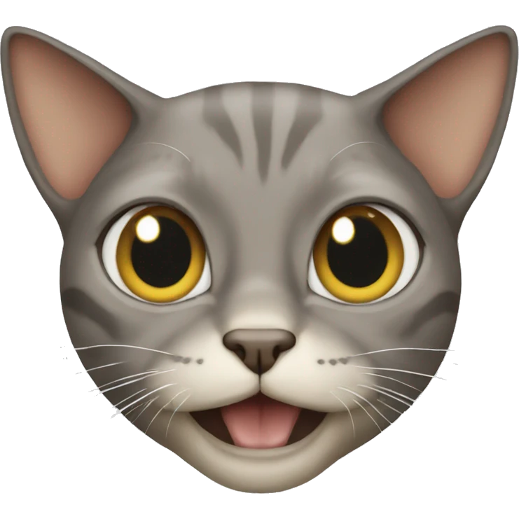 cat that looks like smeagol emoji